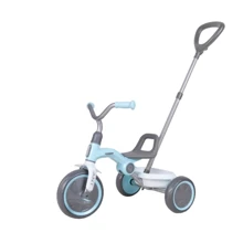 Велосипед QPLAY складаний триколісний дитячий з батьківською ручкою Ant+ LightBlue (T190-2Ant+LightBlue): Тип 3х колесный велосипед