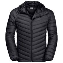 Пуховик Jack Wolfskin Atmosphere JKT 1204421-6000 46 чорний зимовий з капюшоном: Вид Пуховики