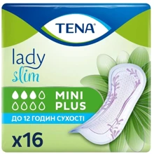 Tena Lady Slim Mini Plus Урологічні прокладки для жінок 16 шт.: Класифікація Лікувальна
