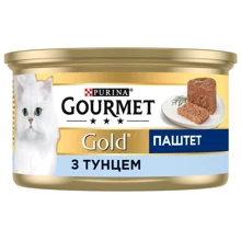 Влажный корм GOURMET Gold для взрослых кошек паштет с тунцом 24х85 г (7613031381029): Тип Влажный корм
