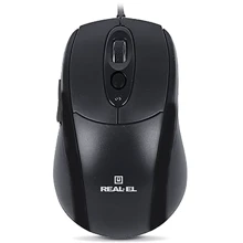Мышь REAL-EL RM-290 Black: Интерфейс подключения USB