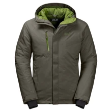 Куртка Jack Wolfskin Troposphere Jacket 1111711-5066 54 сіро-оливкова зимова з капюшоном: Вид Куртки