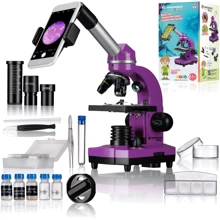Мікроскоп Bresser Junior Biolux SEL 40x-1600x Purple з набором для дослідів та адаптером для смартфона (8855600TJ5000): Тип Оптические