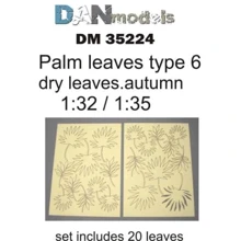 Пальмовые листья DAN models Желтые, набор №6 DAN35224: Производитель DAN models