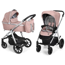 Универсальная коляска 2в1 Baby Design BUENO 08 PINK (без вышивки): Тип коляски универсальная коляска (2-в-1)