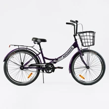 Велосипед Corso Advance 24" складаний чорний (AD-24198): Діаметр коліс, дюймів 24