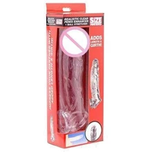 Size Matters Realistic Clear Penis Enhancer and Ball Stretcher - насадка, 20x4.5 см: Для кого Для мужчин