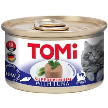 Консервы для котов TOMi Tuna ТУНЕЦ, мусс, 85 г: Тип Консервы