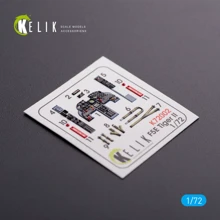 Декаль KELIK для моделі літака F-5E Tiger II Early series (інтер'єр), (Dream Model): Виробник KELIK