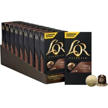Кава в капсулах L'OR Espresso Forza шоубокс 100х5.2 г (8711000360163): Вид напою Кофе в капсулах