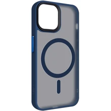 Чохол для iPhone ArmorStandart Uniq Case Magsafe Dark Blue для iPhone 13 (ARM75307): Колір синий