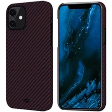 Чехол для iPhone Pitaka MagEZ Case Twill Black/Red (KI1203) for iPhone 12 mini: Цвет красный