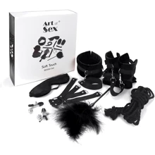 Набір БДСМ Art of Sex - Soft Touch BDSM Set 9 предметів чорний: Виробник Art of Sex