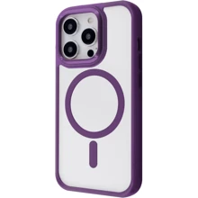 Чехол для iPhone Proove Clear Essence Case with Magnetic Ring Deep Purple for iPhone 15 Pro: Цвет фиолетовый