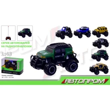 Машина на радиоуправлении 8805B АВТОПРОМ,1:43,6 видов 16x10x11,5см: Класс Джип, Внедорожник