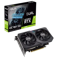 Видеокарта ASUS GeForce RTX3060 8Gb DUAL OC (DUAL-RTX3060-O8G): Объем памяти, Гб 8