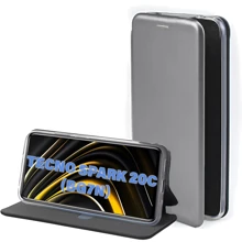 Чехол для телефонов BeCover Book Exclusive Gray for Tecno Spark 20C (BG7n) (711250): Совместимость Tecno Spark 20C (BG7n)