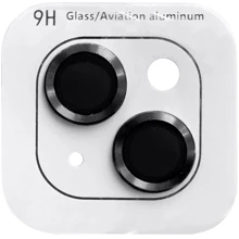 Защитное стекло для iPhone Epik Metal Classic Black/Midnight for Camera iPhone 15 / 15 Plus: Тип защиты экрана на камеру