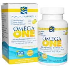 Nordic Naturals Omega One 560 mg Омега-3 зі смаком лимона 30 капсул: Тип Омега 3