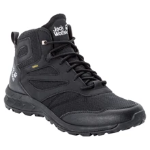 Ботинки Jack Wolfskin Woodland Texapore Mid M 4039201-6000 39.5 черные текстиль демисезон: undefined undefined