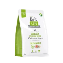 Сухой корм Brit Care Dog Sustainable Adult Medium Breed для собак весом 10/25кг 3кг (8595602558698): Тип Сухой корм