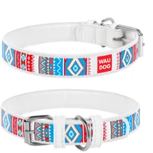 Ошейник WAUDOG Design c рисунком "Этно"12 мм 19-25 см белый (373715): Производитель WAUDOG