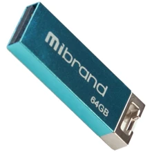 USB-флешка Mibrand 64GB Сhameleon Light Blue USB 2.0 (MI2.0/CH64U6LU): Стандарт USB USB 2.0