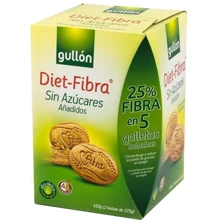 Печиво Gullon Diet Fibra 450 г: Вага нетто 450 г