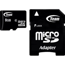 Карта пам'яті Team 8GB microSDHC Class 10 + adapter (TUSDH8GCL1003): Тип карти microSDHC