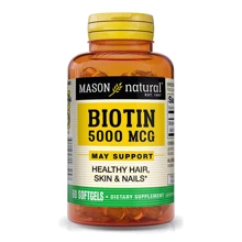 Mason Natural Biotin 5000 mcg Біотин 60 капсул: Тип вітамін B