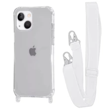 Чехол для iPhone WAVE Clear Case with Strap White for iPhone 15: Цвет белый