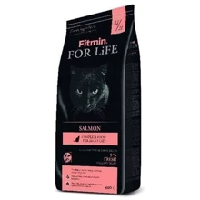 Комплексный корм для взрослых кошек Fitmin cat For Life Salmon от 12 месяцев с лососем 400 г (ф4835): Тип Сухой корм