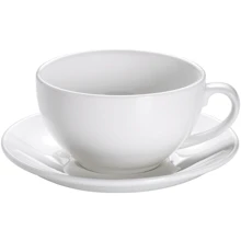 Чашка для капучіно зі блюдцем Maxwell & Williams White Basics Round 310 мл (AA2744): Тип Чашка для капучино с блюдцем