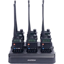 Рации Baofeng UV-5R Black SIX PACK + Зарядный комплект (BL-5X6 + 6 АКБ BL-5): Тип рация аналоговая