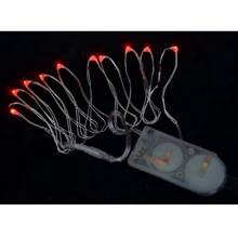 Електрогірлянди Yes! Fun LED-нить, 10 ламп, червона, 1,10 м: Тип Лінійна