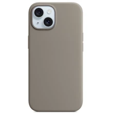Чехол для iPhone Monblan Silicone Case MagSafe Clay for iPhone 15: Цвет серый