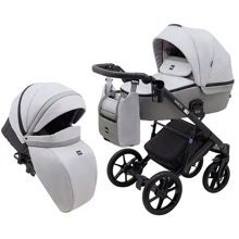 Коляска 2 в 1 Bair Marcel Light Экокожа BML-07 серая (680632): Тип коляски Универсальная коляска (2-в-1)