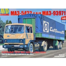 Седельный тягач AVD Models МАЗ-5432 с полуприцепом МАЗ-93971: Производитель AVD Models