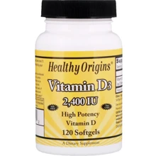 Healthy Origins Vitamin D3 2,400 IU 120 Softgels Витамин D3: Тип Витамин D