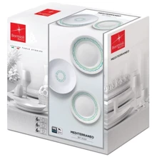 Столовый сервиз Bormioli Rocco White Moon Mediterraneo 18 предметов (460641SBA021150): Количество персон 6