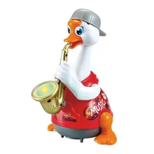Интерактивная музыкальная игрушка Hola Toys Гусь-саксофонист, красный (6111-red): Возраст от 1.5 лет