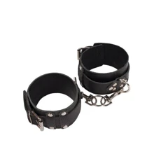 Кайдани Leather Dominant Leg Cuffs, black: Виробник sLash