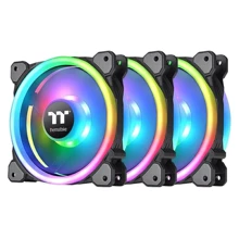 Кулер Thermaltake Riing Trio 12 RGB Радіатор Fan TT Premium Edition 3-Fan Pack (CL-F072-PL12SW-A): Рівень шуму, dB 26