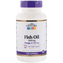 21st Century Fish Oil 1000 mg Омега 3 120 капсул: Тип Омега 3