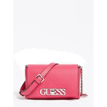 Женская сумка кросс боди Guess Uptown Chic Mini Xbody Flap фуксия (HWVY7301780-FUC): Пол Женский