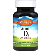 Carlson Labs Vitamin D3, 1000 IU, 60 Soft Gels (CAR-14500): Тип вітамін D