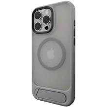 Чехол для iPhone Switcheasy EasyStand M Stand Guard Protective Case Titanium (SPH67P267TT24) for iPhone 16 Pro Max: Цвет серый