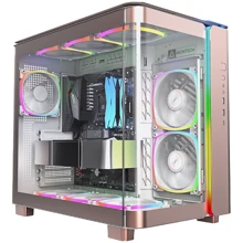 Корпус Montech King 95 Pro Pink-Gold (KING 95 PRO (RG)): Форм-фактор материнской платы ATX / Micro-ATX / Mini-ITX