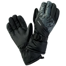 Мужские горнолыжные перчатки Hi-Tec Elime (ELIME-BLACK/GRAY PRINT) L-XL черные: Пол Мужской
