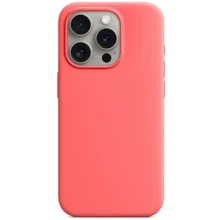 Чохол для iPhone Monblan Silicone Case MagSafe Guava для iPhone 15 Pro: Колір розовый